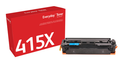 Everyday ™ Cyan Toner by Xerox compatible with HP 415X (W2031X), High capacity