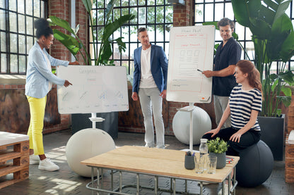 Nobo Move & Meet Mobile Magnetic Flipchart Easel 680x1040mm