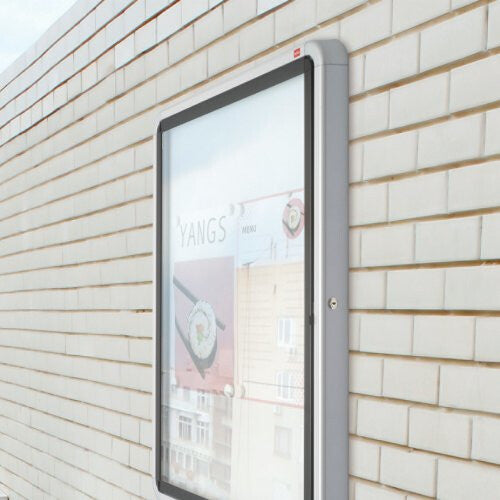 Nobo Premium Plus Outdoor Magnetic Lockable Notice Board 6xA4
