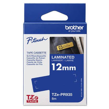 Brother TZE-PR935 label-making tape White on silver