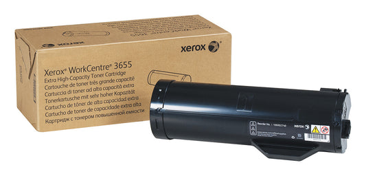 Xerox Genuine WorkCentre® 3655/3655i Black Extra High capacity Toner Cartridge (25900 Pages) - 106R02740