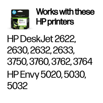 HP 304XL Tri-color Original Ink Cartridge