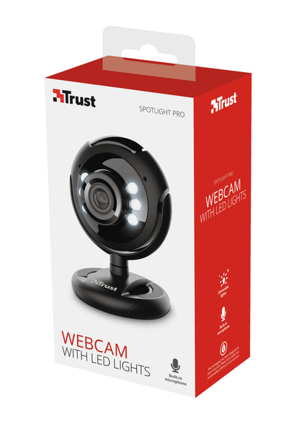 Trust SpotLight Pro webcam 1.3 MP 640 x 480 pixels USB 2.0 Black