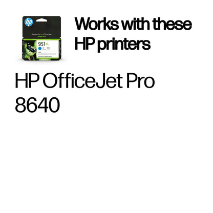 HP 951XL High Yield Cyan Original Ink Cartridge