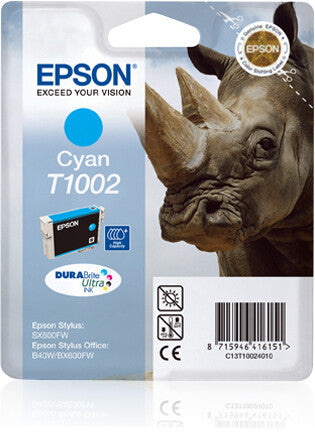 Epson Rhino Singlepack Cyan T1002 DURABrite Ultra Ink