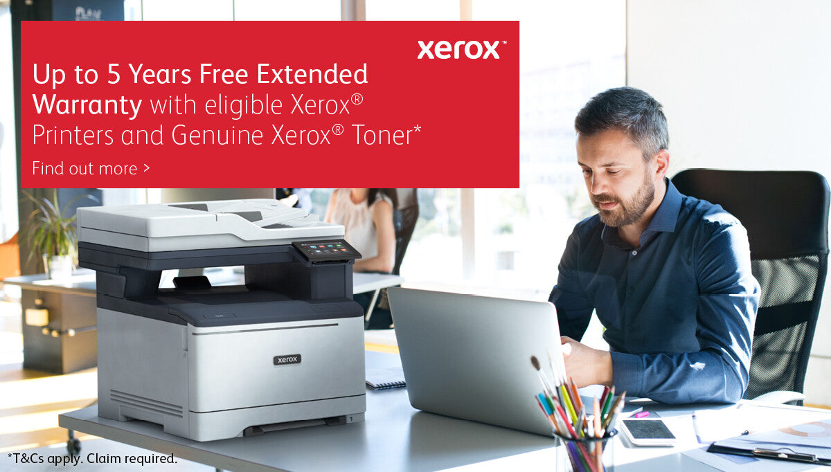Xerox C235 A4 22ppm Wireless Copy/Print/Scan/Fax PS3 PCL5e/6 ADF 2 Trays Total 251 Sheets UK