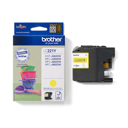 Brother LC221Y ink cartridge 1 pc(s) Original Yellow