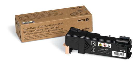 Xerox Genuine Phaser 6500 / WorkCentre 6505 Black Toner Cartridge - 106R01597