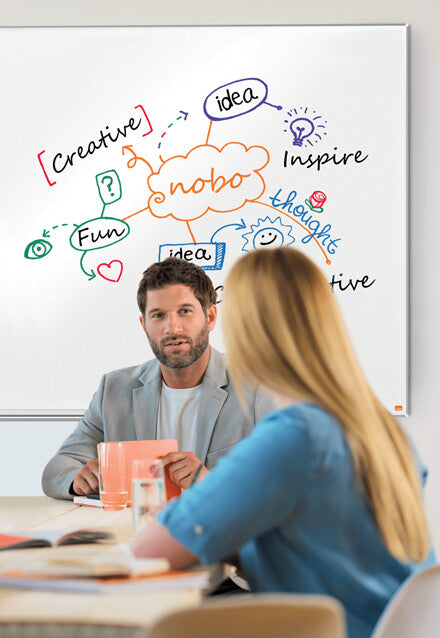 Nobo Impression Pro Widescreen Lacquered steel Magnetic Whiteboard 55" 122x69cm