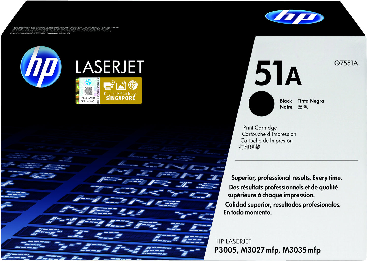 HP 51A Black Original LaserJet Toner Cartridge