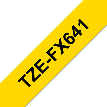 Brother TZE-FX641 label-making tape Black on yellow TZ