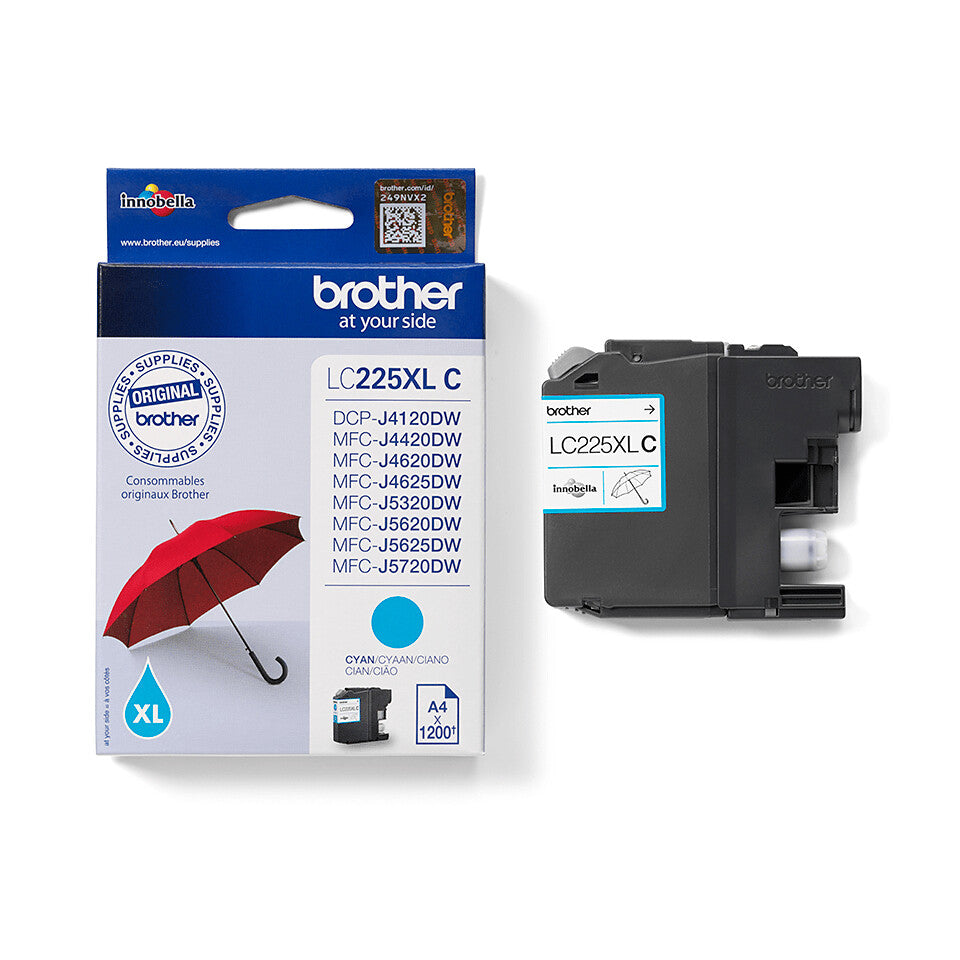 Brother LC225XLC ink cartridge 1 pc(s) Original Cyan