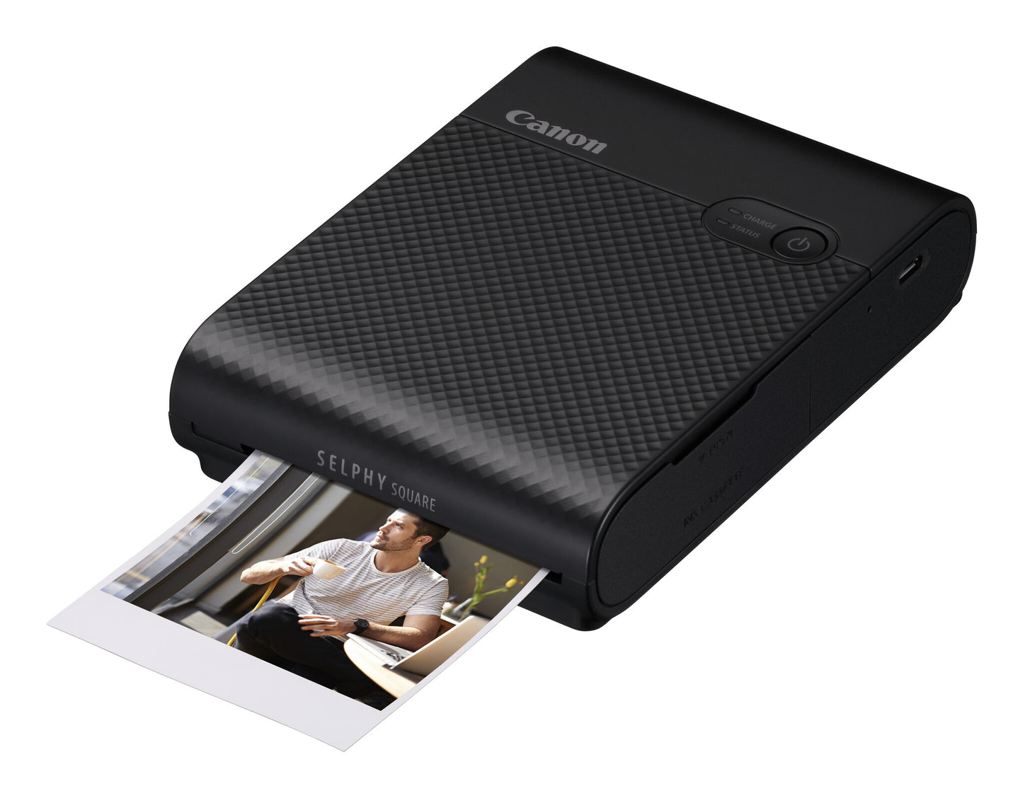 Canon SELPHY SQUARE QX10 Portable Colour Photo Wireless Printer, Black