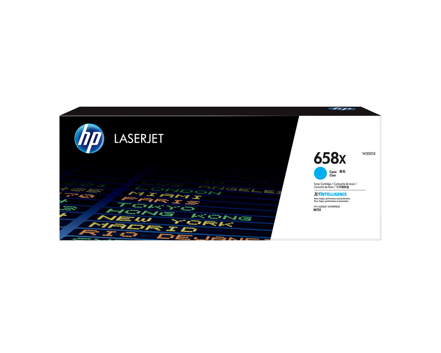 HP 658X High Yield Cyan Original LaserJet Toner Cartridge