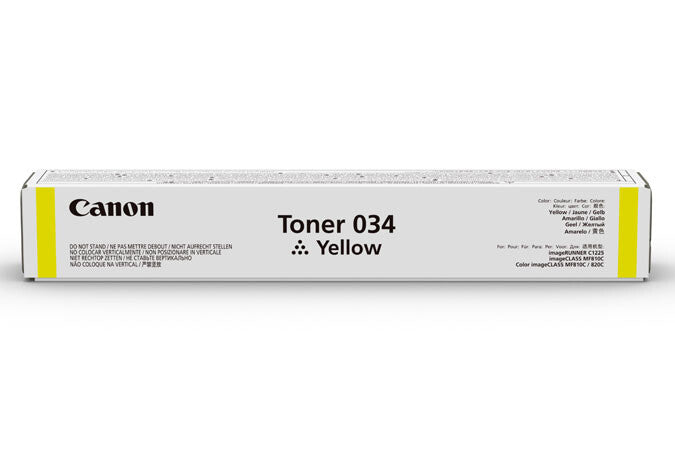 Canon 034 toner cartridge 1 pc(s) Original Yellow