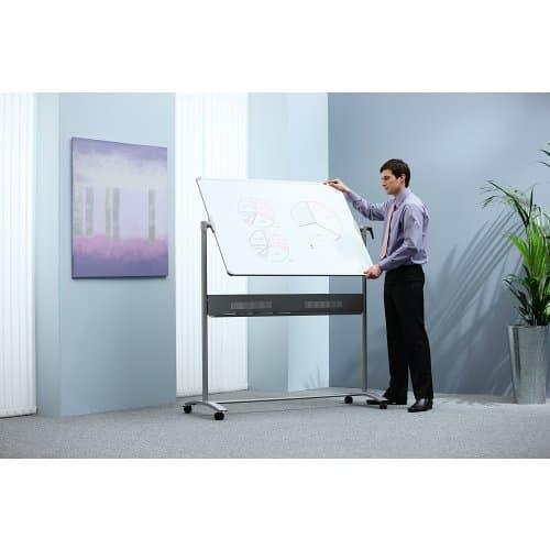 Nobo Impression Pro Enamel Magnetic Mobile Whiteboard 1200x900mm