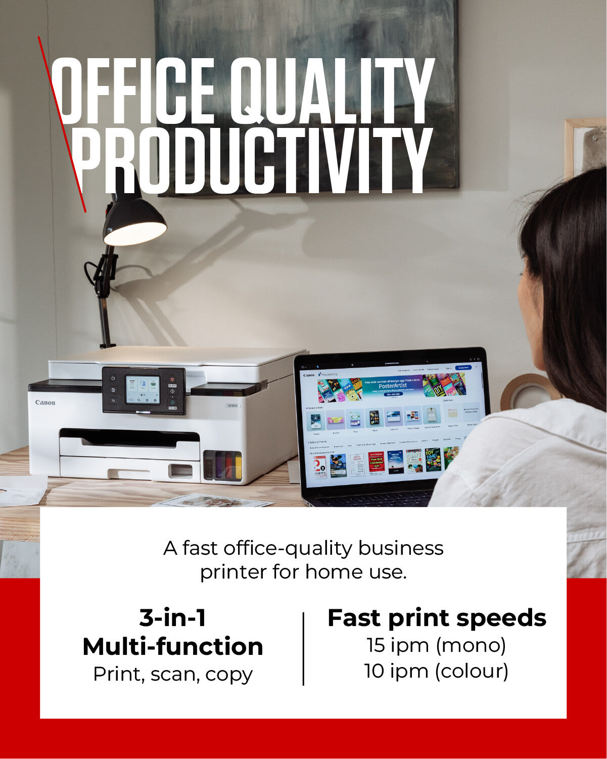 Canon MAXIFY GX1050 A4 Colour MFP Inkjet