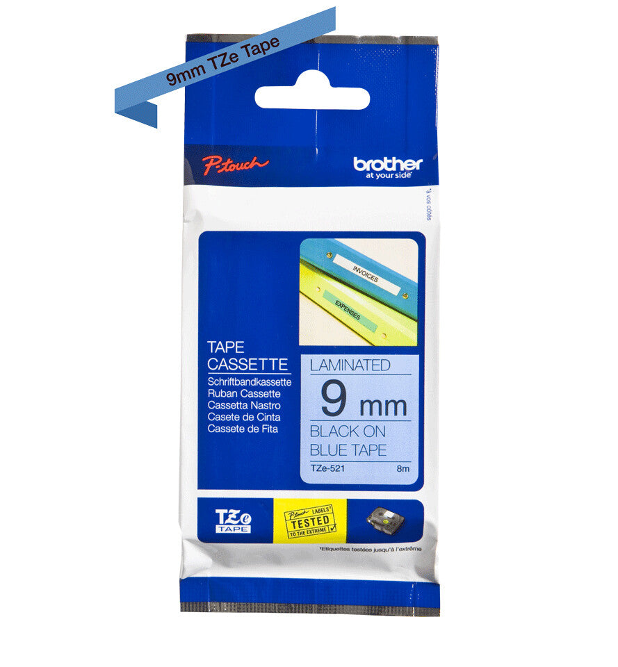 Brother Laminated tape 9mm x 8m TZE-521