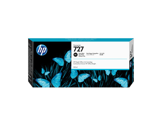 HP 727 300-ml Photo Black DesignJet Ink Cartridge