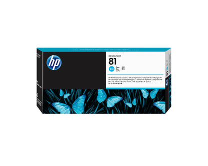 HP 81 Cyan DesignJet Dye Printhead and Printhead Cleaner