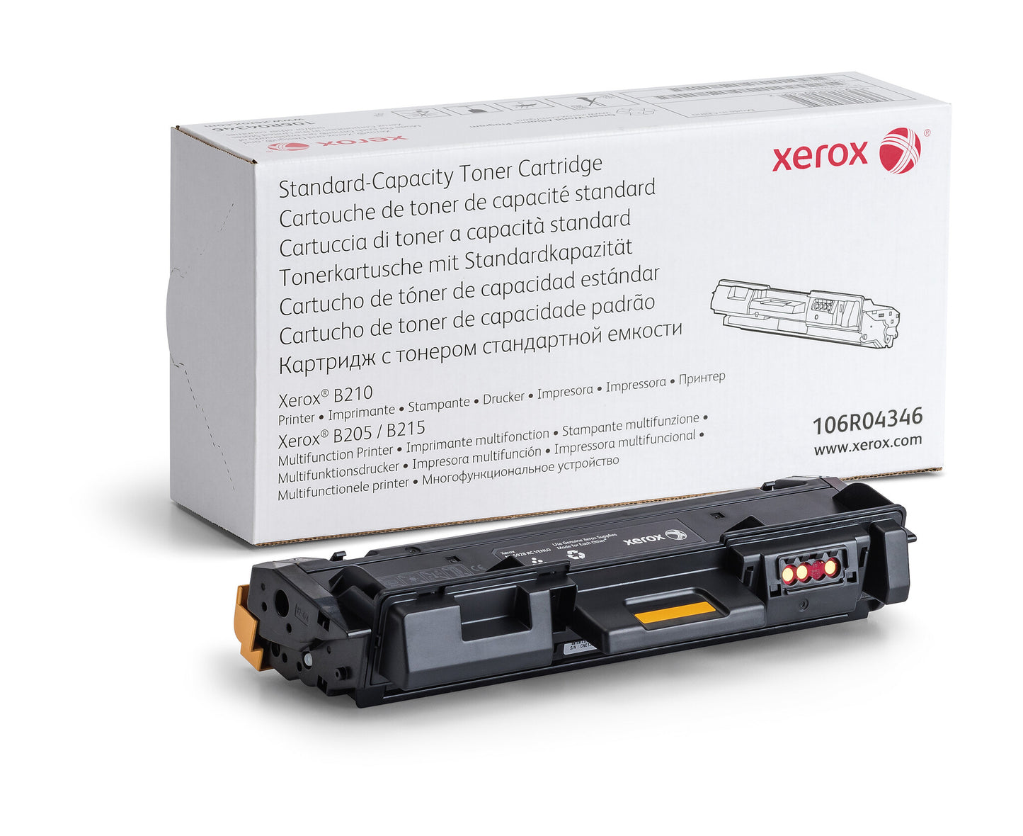 Xerox Genuine ® B205 Multifunction Printer/B210 Printer/B215 Multifunction Printer Black Standard capacity Toner Cartridge (1500 Pages) - 106R04346