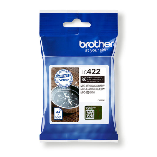 Brother LC422BK ink cartridge 1 pc(s) Original Black