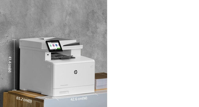 HP Color LaserJet Pro MFP M479fnw, Print, copy, scan, fax, email, Scan to email/PDF; 50-sheet uncurled ADF