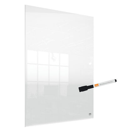 Nobo Transparent Acrylic Mini Whiteboard Desktop or Wall Mounted 600x450mm