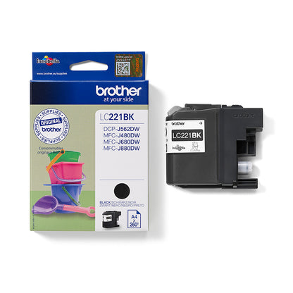 Brother LC221BK ink cartridge 1 pc(s) Original Black