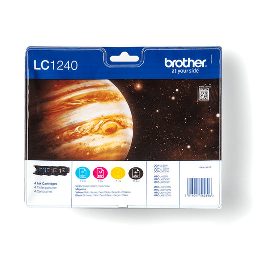 Brother LC1240VALBP ink cartridge 4 pc(s) Original Black, Cyan, Magenta, Yellow