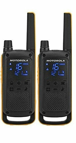 Motorola T82 Extreme Twin Pack two-way radio 16 channels Black, Orange
