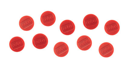 Nobo Magnetic Whiteboard Magnets 10 pack 38mm Coloured Magnets