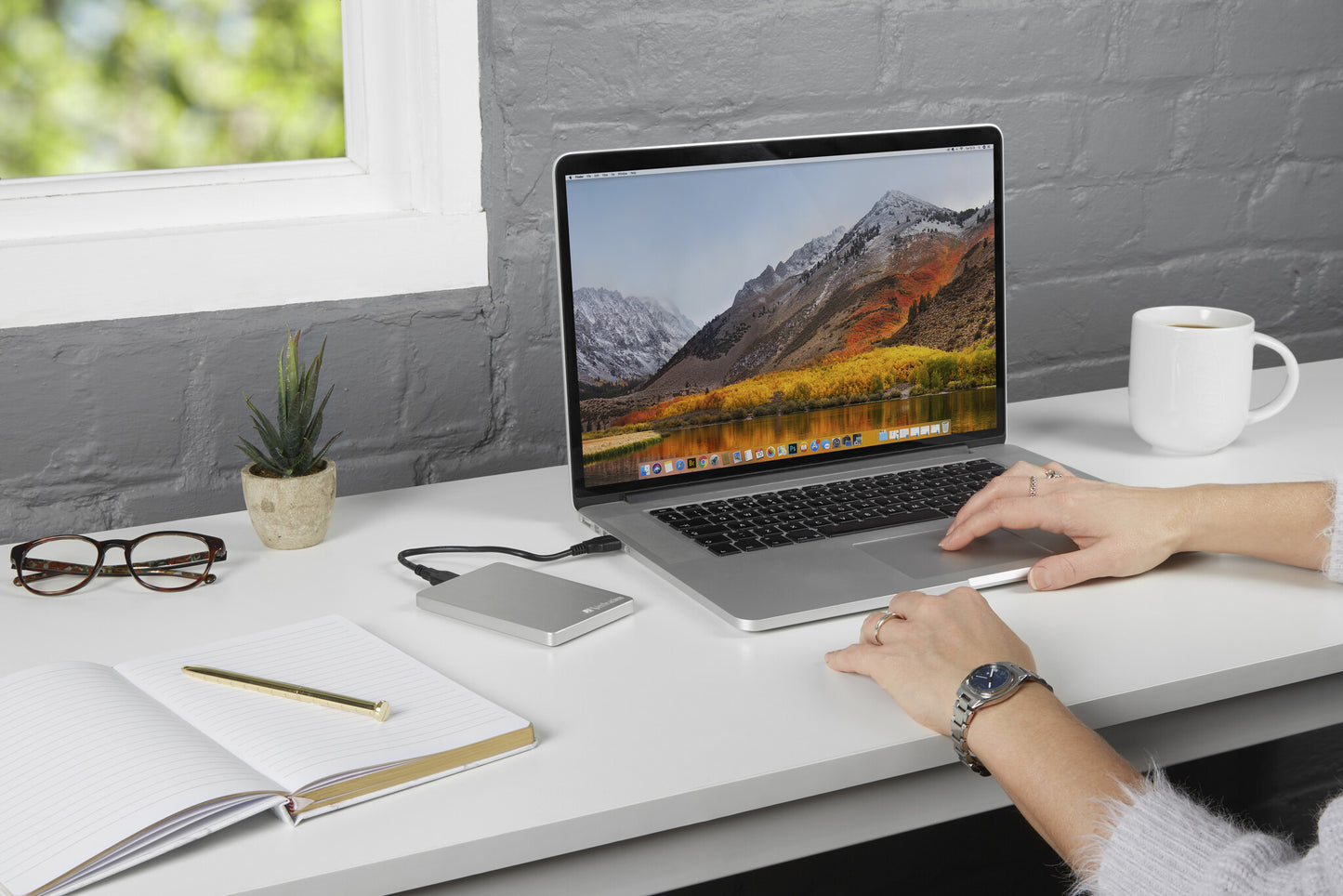 Verbatim Store 'n' Go ALU Slim Portable Hard Drive 2TB Silver