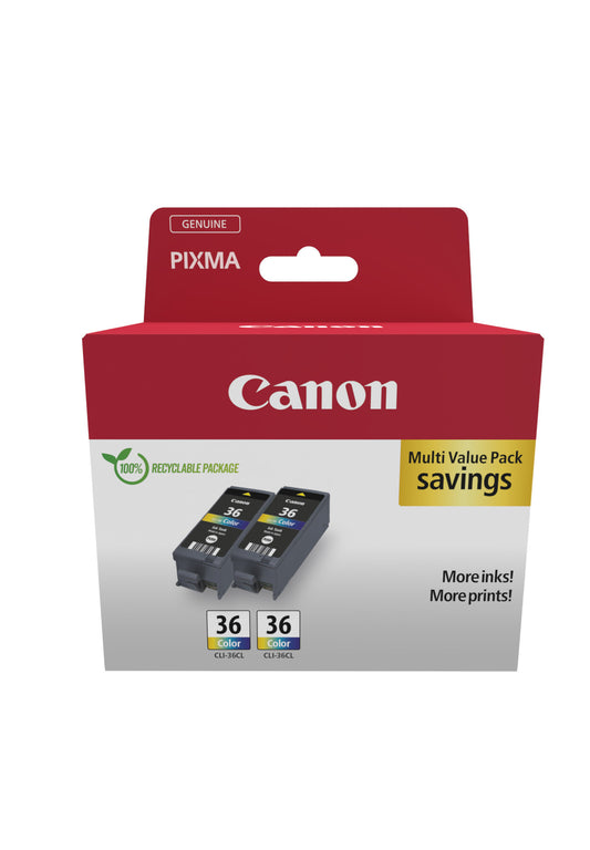 Canon 1511B025 ink cartridge 2 pc(s) Original Black, Cyan, Magenta, Yellow