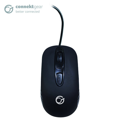 MO543 USB Full-Size 4 Button Optical Mouse - BLACK