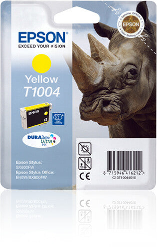 Epson Rhino Singlepack Yellow T1004 DURABrite Ultra Ink