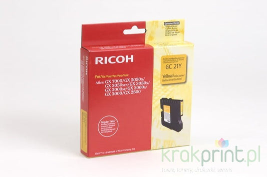 Ricoh Regular Yield Gel Cartridge Yellow 1k ink cartridge 1 pc(s) Original