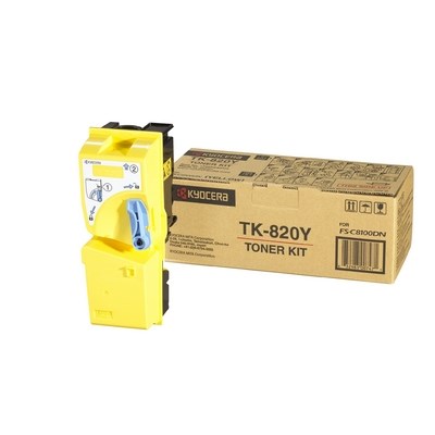 KYOCERA TK-820Y toner cartridge 1 pc(s) Original Yellow