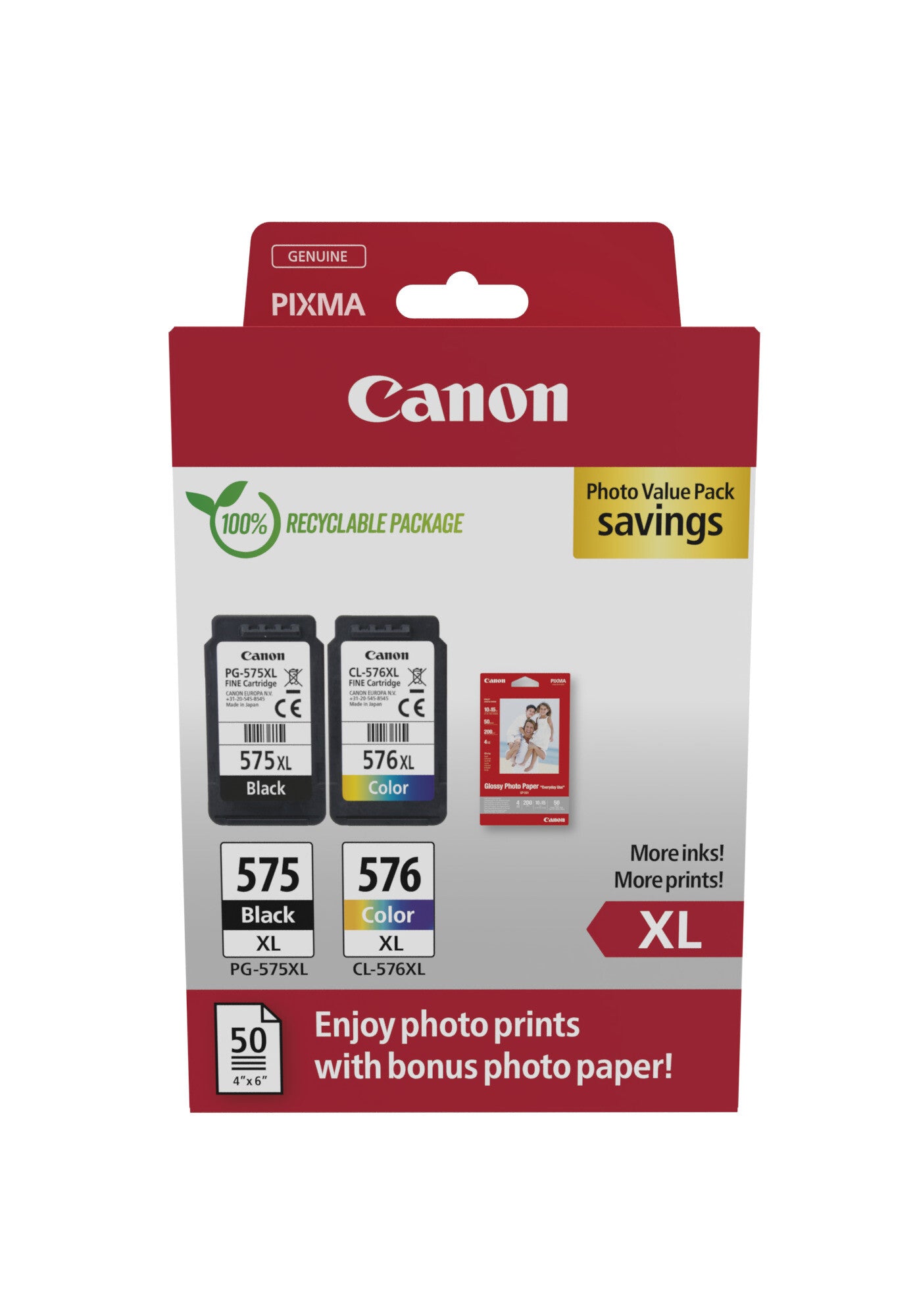 Canon 5437C006 ink cartridge 2 pc(s) Original High (XL) Yield Black, Cyan, Magenta, Yellow