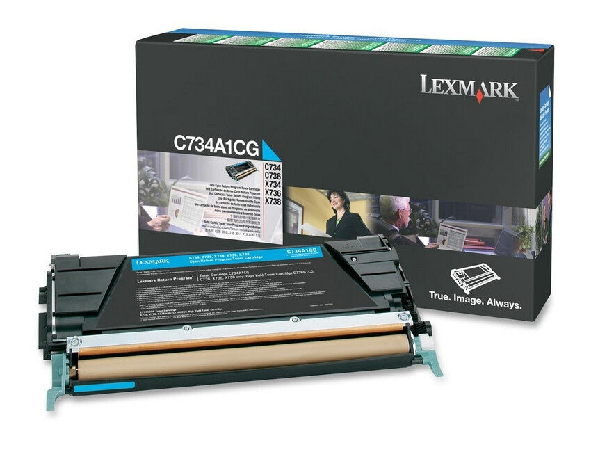 Lexmark C734A1CG toner cartridge 1 pc(s) Original Cyan