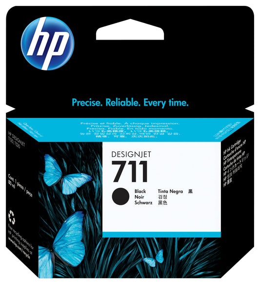 HP 711 80-ml Black DesignJet Ink Cartridge