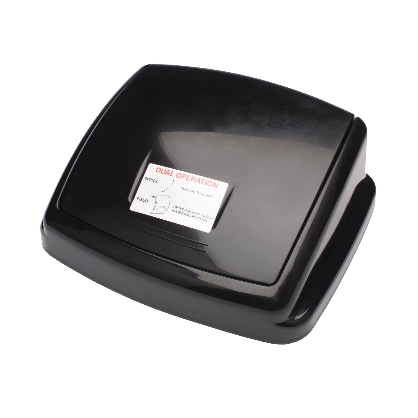 2Work Swing Bin Lid 30 Litre Plastic Black 2W02394