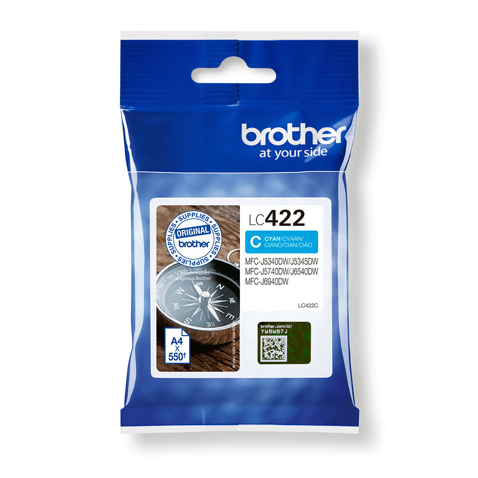 Brother LC422C ink cartridge 1 pc(s) Original Cyan