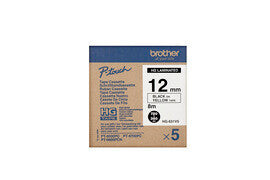 Brother HG631V5 printer label Black, Yellow HG