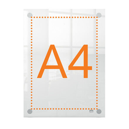 Nobo Premium Plus A4 Clear Acrylic Wall Mounted Poster Frame