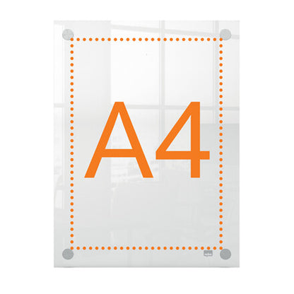 Nobo Premium Plus A4 Clear Acrylic Wall Mounted Poster Frame
