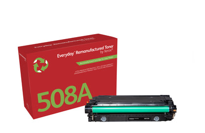 Everyday™ Black Remanufactured Toner by Xerox compatible with HP 508A (CF360A), Standard capacity