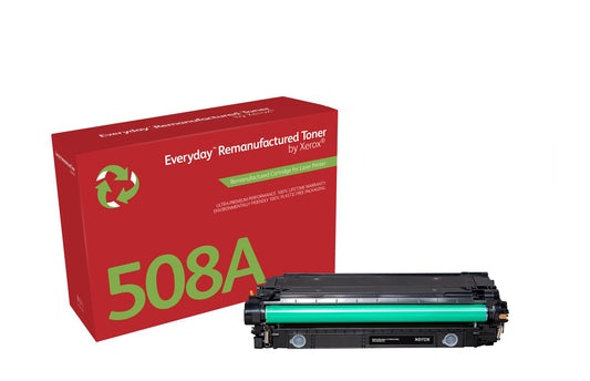 Everyday™ Black Remanufactured Toner by Xerox compatible with HP 508A (CF360A), Standard capacity