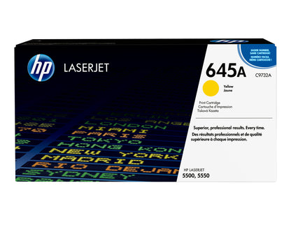 HP 645A Yellow Original LaserJet Toner Cartridge