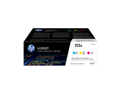 HP 312A Cyan Tri-Pack LaserJet Toner Cartridge